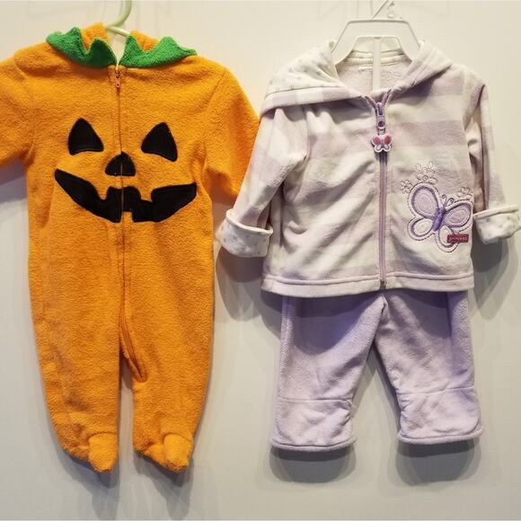 Carters 2 Pc Sweatsuit and Halloween Costume 3 Mo. - Picture 1 of 12